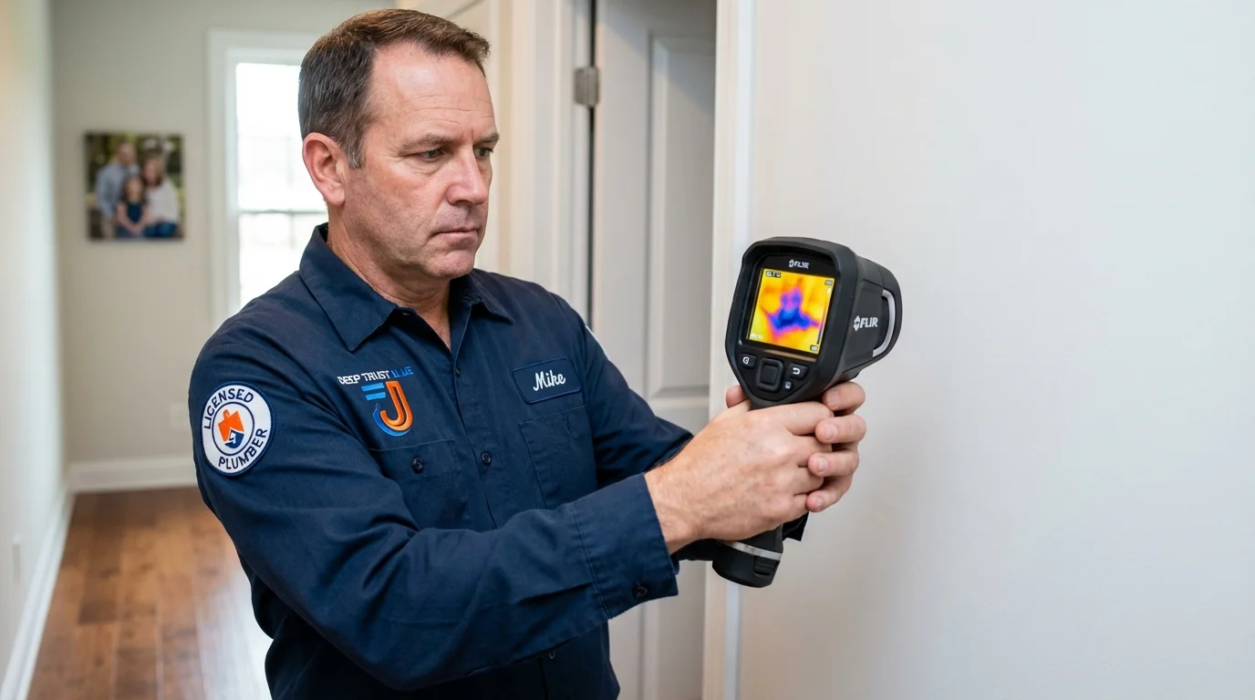Thermal imaging leak detection by Johns Plumbing LLC in Ballinger